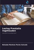 Lezing Prestatie Ingehouden Lezing Prestatie Ingehouden