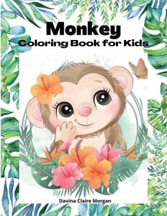 Monkey Coloring Book for kids - Davina Claire Morgan