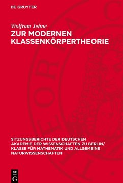 Cover Zur modernen Klassenkörpertheorie