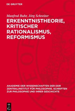 Cover Erkenntnistheorie, kritischer Rationalismus, Reformismus