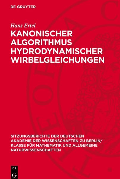 Kanonischer Algorithmus hydrodynamischer Wirbelgleichungen