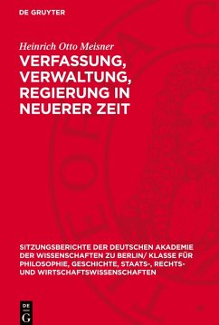 Cover Verfassung, Verwaltung, Regierung in neuerer Zeit