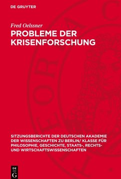 Cover Probleme der Krisenforschung