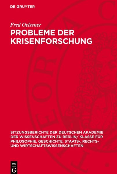 Probleme der Krisenforschung