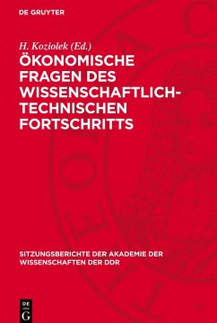 Cover Ökonomische Fragen des wissenschaftlich-technischen Fortschritts
