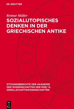 Cover Sozialutopisches Denken in der griechischen Antike