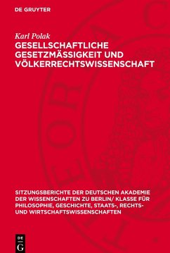 Cover Gesellschaftliche Gesetzmässigkeit und Völkerrechtswissenschaft