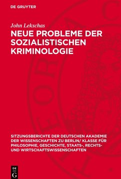 Cover Neue Probleme der sozialistischen Kriminologie