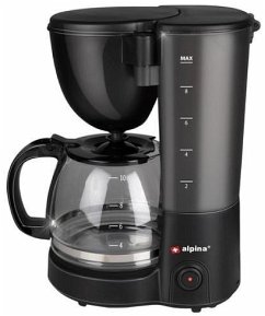 Cover ALPINA Filterkaffeemaschine, 750 Watt, 1,25 Liter, Schwarz