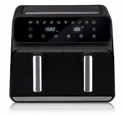 Cover ALPINA Doppel-Heißluftfritteuse Airfryer, 1700 Watt, 8 Liter, Schwarz