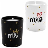 Kerzen-Set Motiv "Hochzeit Mr. & Mrs."