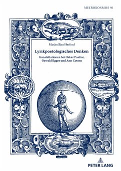 Cover Lyrikpoetologisches Denken