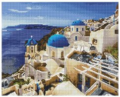 Cover DIAMOND DOTZ - Diamond Painting Santorini