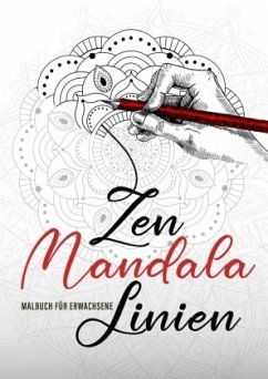 Cover Zen Mandala Linien Malbuch für Erwachsene