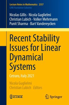 Recent Stability Issues for Linear Dynamical Systems - Gillis, Nicolas;Mehrmann, Volker;Sharma, Punit;Guglielmi, Nicola;Lubich, Christian