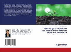 Phenology of important tree species from different areas of Ahmedabad