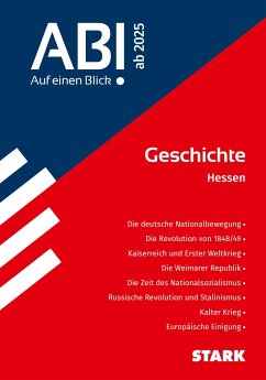 Cover STARK Geschichte - Abi - Auf einen Blick! 2026 Hessen