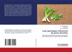 Leek genotypes influenced by plant densities