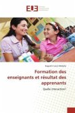 Formation des enseignants et résultat des apprenants