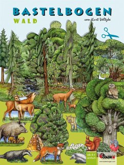 Cover Wald Bastelbogen Bäume & Tiere zum Ausschneiden & Basteln aus Papier