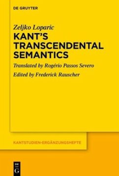 Kant's Transcendental Semantics - Loparic, Zeljko Kant's Transcendental Semantics - Loparic, Zeljko
