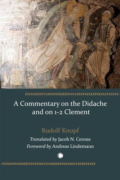 Cover A Commentary on the Didache and on 1-2 Clement