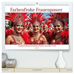 Farbenfrohe Frauenpower (hochwertiger Premium Wandkalender 2025 DIN A2 quer), Kunstdruck in Hochglanz - Kleemann, Claudia