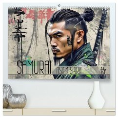 Samurai - Asian Spirit (hochwertiger Premium Wandkalender 2025 DIN A2 quer), Kunstdruck in Hochglanz