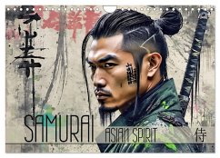 Samurai - Asian Spirit (Wandkalender 2025 DIN A4 quer), CALVENDO Monatskalender