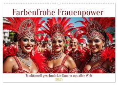 Farbenfrohe Frauenpower (Wandkalender 2025 DIN A2 quer), CALVENDO Monatskalender