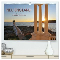 Neu England, Indian Summer (hochwertiger Premium Wandkalender 2025 DIN A2 quer), Kunstdruck in Hochglanz