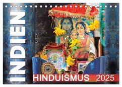 Indien - Hinduismus (Tischkalender 2025 DIN A5 quer), CALVENDO Monatskalender