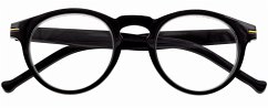 Lesebrille FRANKIE, schwarz, +1.00 dpt mit Etui