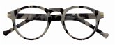 Lesebrille FRANKIE, grau-havanna, +2.50 dpt mit Etui