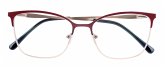 Lesebrille MIA, rot-gold, +3.00 dpt mit Etui