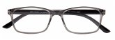 Lesebrille LUCA, grau-schwarz, +1.50 dpt mit Etui