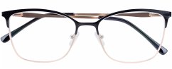 Cover Lesebrille MIA, schwarz-gold, +2.50 dpt mit Etui