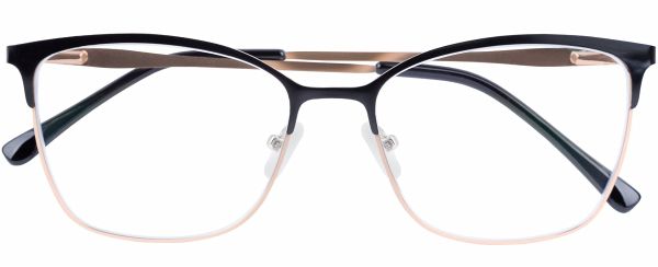 Lesebrille MIA, schwarz-gold, +2.50 dpt mit Etui Lesebrille MIA, schwarz-gold, +2.50 dpt mit Etui