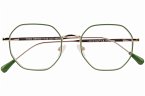 Lesebrille YOKO, grün-gold, +2.00 dpt mit Etui