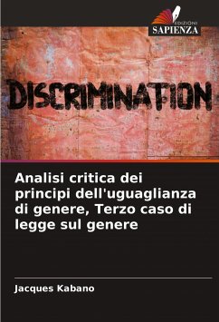 Analisi critica dei principi dell'uguaglianza di genere, Terzo caso di legge sul genere - Kabano, Jacques