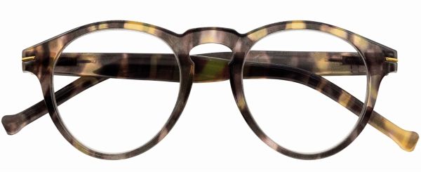 Lesebrille FRANKIE, havanna hell, +1.00 dpt mit Etui