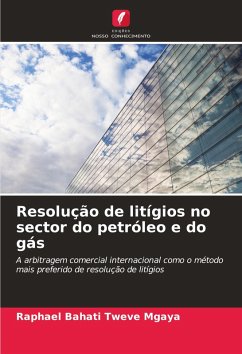 Cover Resolução de litígios no sector do petróleo e do gás