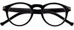 Lesebrille FRANKIE, schwarz, +2.00 dpt mit Etui