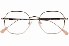 Cover Lesebrille YOKO, gold, +3.00 dpt mit Etui