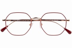 Cover Lesebrille YOKO, rot-kupfer, +3.00 dpt mit Etui