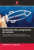 Avaliação dos programas de ensino