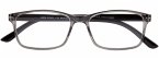 Lesebrille LUCA, grau-schwarz, +2.50 dpt mit Etui