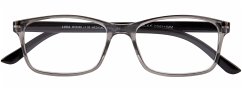 Lesebrille LUCA, grau-schwarz, +2.50 dpt mit Etui