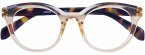 Lesebrille JACKIE, beige transparent, +1.00 dpt mit Etui