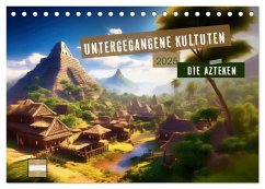 Untergegangene Kulturen - die Azteken (Tischkalender 2025 DIN A5 quer), CALVENDO Monatskalender